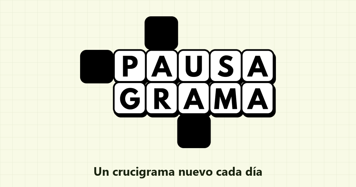 Pausagrama — un crucigrama nuevo cada día